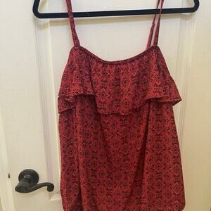 Torrid tank top Sz 2 coral and black